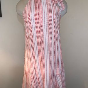 5 for $25💄Orange and white pattern dress from Cato
